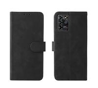 GOGME Leather Folio Funda para ZTE Blade V30 Vita, PU + TPU Flip Carcasa de Cuero Libro Protector con Magnético y Ranuras para Tarjetas y Plegable de Soporte, Negro