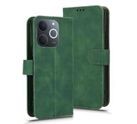 GOGME Libro de Cuero Funda para Realme Note 70T 4G, Premium PU/TPU Flip Case Billetera Carcasa con Ranuras para Tarjetas y Soporte Plegable.Verde
