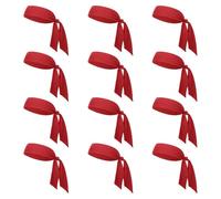 GOGO 12 Cintas Pelo Deporte Diadema Deportiva Unisex Banda de ala Ancha Negro Elástica Asccesorios Pelo Deportivas Headband para Baloncesto, Correr, Yoga