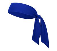 GOGO Banda de ala Ancha Elástica Cinta Pelo Deporte Diadema Deportiva Unisex Asccesorios Pelo Deportivas Headband Azul Real para Baloncesto, Correr, Yoga