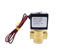 GOGO Brass Water Mini Solenoid Valve Port 1/4 Inch 1mm/1.5mm/2.5mm/4/5/6mm Normally Open 12V 220V Zero Pressure Start Valve(5mm 2bar,AC110V_D1101X)
