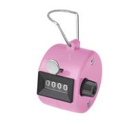 GOGO Contador Manual de 4 Dígitos Número Contador de Mano Contador de Personas 8 Colores Ideal para Eventos Deportivos