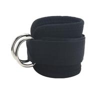 GOGO Correas de Tobillo Byas de Resistencia Muñequera para Máquina de Cable Gimnasio Pie Pierna, Correas Ajustables con Anillo en D para Entrenamiento de Glúteos, Negro