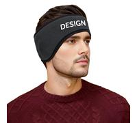 GOGO Diadema Personalizada de Invierno, Cobertura para Orejas de Microfibra, Doble Capa de Protección Térmica para Orejas, Diadema Reversible con Logo Transferido por Calor, Gris