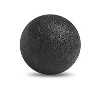 GOGO Pelota de Masaje Lacrosse para Terapia Física, Liberación Miofascial, Yoga para Tejido Profundo, Puntos Gatillo, Alivio del Dolor Muscular, Negro
