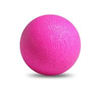GOGO Pelota de Masaje Lacrosse para Terapia Física, Liberación Miofascial, Yoga para Tejido Profundo, Puntos Gatillo, Alivio del Dolor Muscular, Rosa Fucsia
