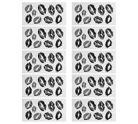 Gogogmee 10 Hojas Pegatinas Tatuaje Temporal Labios Adhesivos Decorativos para Mujeres y Bailarinas Tatuajes Falsos Resistentes al Agua para Fiesta Cosplay San Valentín y Halloween