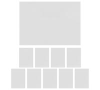 Gogogmee 10 Paneles de Plástico Transparente PVC 03 MM 30 X 40 CM para Ventanas Falsas Láminas para Manualidades y Proyectos de Casas de Muñecas Material Miniatura para Bricolaje 10