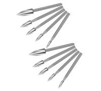 Gogogmee 10 Piezas Brocas para Talla de Madera Accesorios Rotativos de Aleación Resistente para Grabado Fresado y Perforación Proyectos de Carpintería y Bricolaje