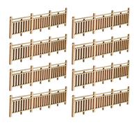 Gogogmee 10 Piezas Casa de Muñecas Cerca Artesanal con Textura Natural para Decoración de Paisaje y Maquetas Arquitectónicas