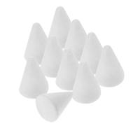 Gogogmee 10 Piezas Cono De Espuma Chico Chica Espuma En Forma De Cono Decoración Formas De Poliestireno Adorno De Espuma Artesanía De Espuma De Navidad Cono De Bricolaje Conos