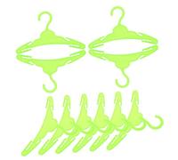 Gogogmee 10 Piezas Mini Perchas para Ropa de Muñecas de Organizadores Resistentes de Plástico para Colgar Vestidos y Prendas Pequeñas Accesorios para Muñecas Niñas
