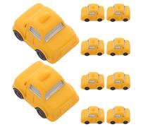 Gogogmee 10 Piezas Miniaturas Taxi Resina Figuras Decorativas para Micro Paisajes Ornamentación Compacta para Escritorio Diorama Hogar y Muñecas