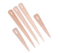 Gogogmee 10 Unidades Agujas de Madera para Manual con Ojo Grande Herramientas Resistentes para Tapicería Macramé y Proyectos DIY de Hilo Diseño Natural y Versátil