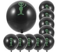 Gogogmee 100 Globos de Látex Verdes para Fiesta Temática Extraterrestre Decoración de Cumpleaños Infantil Globos Inflables para Pared y Techo Set de 100 Unidades para Eventos