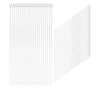 Gogogmee 100 Piezas Conectores de Pesca de Acero Inoxidable 08X160Mm para Señuelos Kit de Aparejos de Pesca Línea para Agua Dulce y Salada Accesorios Resistentes y Duraderos