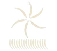 Gogogmee 100 Piezas de Dijes Colgantes Étnicos de Dientes de Elefante Sintético de 6 CM con Cabeza Colgantes para Hacer Joyas y Pulseras Cuentas para Manualidades y Decoración Artística