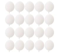 Gogogmee 100 Unidades Globos Material Resistente y Diseño Único de 12 Pulgadas de Látex Blancos con Extremo Conectado para en Fiestas y Cumpleaños para Uso Hogar