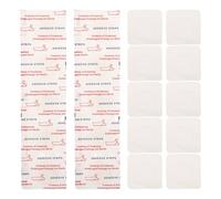 Gogogmee 100 Vendajes Adhesivos Transparentes - Cinta Cuadrada Transpirable e Impermeable para Piel Sensible - Vendaje para el Trabajo, la Escuela y Actividades al Aire Libre