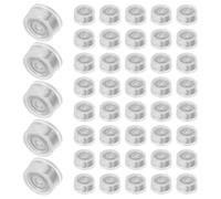 Gogogmee 100piezas Base de Cojinete Giratorio Rodamientos de Bolas Transparentes para Proyectos de Arte Hechos Mano para Manualidades de Decoración Artesanal y Juguetes Molinete