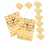Gogogmee 10piezas Bolsa De Kraft Para Souvenirs y Almacenamiento Paquete Para Fiestas Decoraciones y Diseño De Puntos Respetuosa