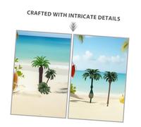 Gogogmee 10piezas Mini Árboles De Decorativos Palmeras Miniatura para Casas De Muñecas Adorno De Palmera Artificial para Paisajes De Tren