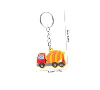 Gogogmee 12 Llaveros De Construcción De Pvc Con Colgante De Excavadora, Camión De Cemento Y Tractor Para Recuerdos De Fiesta Con Temática De Construcción.
