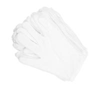 Gogogmee 12 Pares Guantes de Algodón para Inspección de Joyas Guantes de Algodón Portátiles y Cómodos para Uso Casa o Taller