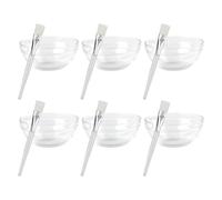 Gogogmee 12 piezas Cuidado Facial con Cuencos Transparentes y Brochas para Mascarillas Reutilizable y Ligero para DIY y Viajes Utensilios Prácticos para Mascarilla y Mezcla el Rostro