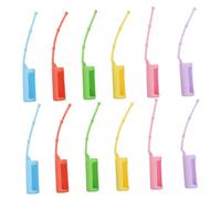Gogogmee 12 Piezas Fundas Silicona Protectoras para Botellas de Aceite Esencial con Soporte Colgante Resistente y Duradero para Viaje
