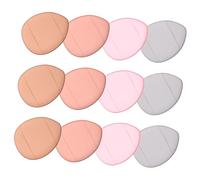 Gogogmee 12 piezas Mini Esponjas de Maquillaje para Polvo y Base Herramientas Cosméticas Portátiles para Mujer Suaves y Compactas para Aplicación Precisa Ojos y Nariz