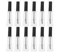Gogogmee 12 Tubos Vacíos Transparentes para Pestañas de 5 Ml Aplicador, Plástico Resistente y Dispensador Exacto, Adecuado para Viaje y Uso en Bolso