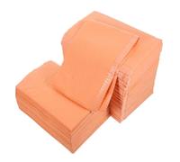 Gogogmee 125 piezas Manteles Desechables para Manicura Almohadillas Absorbentes para de Uñas Protección para Mesas de Salón Color Naranja Profesional y Doméstico