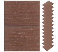 Gogogmee 15 Hojas de Suelo de Casa de Muñecas A5 Negro Roble Fino 20,5x15,2x0,1 Cm para Maquetas de Arquitectura, Suministros para Hacer Miniaturas y Accesorios DIY de