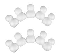 Gogogmee 15 Piezas Foam Snowman Shapes Polystyrene DIY Christmas Craft Molds For Painting Flower Arranging And Holiday Decorations