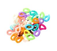 Gogogmee 150 Clips de Plástico para Hacer Joyas de Colores, Eslabones Gancho de Clip Abiertos, 150 Piezas para Pulseras, Cadenas y Manualidades Diy, Accesorios para Color Color Aleatorio