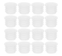 Gogogmee 150 Piezas Tapones Transparente para Sal y Pimienta Tapón Reutilizable de Plástico Tapas Redondas para Botellas y Recipientes Cierre Hermético