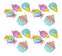 Gogogmee 16 Globos Metalizados de Aluminio Forma de Helados y Dulces Set de 16 Piezas Helado de Cono Doble Capa y Golosinas Decoración para Cumpleaños Bodas y Showers