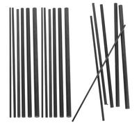 Gogogmee 18 Piezas Carbon Fiber Fishing Pole Repair Kit Solid Rod Blanks For Freshwater and Saltwater Baitcasting and Spinning Rod Fix Broken Pole Fixing Inserts