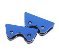 Gogogmee 2 Comprobadores de Rectitud de Taco de Billar Azules, Rodillos Profesionales para Reparación y Mantenimiento de Tacos, Accesorios de Piscina y Mesa de Billar, Juego de 2 Piezas