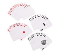 Gogogmee 2 Juegos de Cartas de Póker Blancas para Manualidades Tarjetas Termoadhesivas de Sublimación Cara Cartas de Papel sin Terminar para Ocio y Entretenimiento DIY