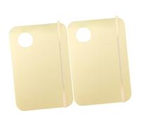 Gogogmee 2 Juegos Paletas Acrílicas para Maquillaje con Espátula Bandeja Portátil para Base Sombras y Esmalte de Uñas para Personalizar Tonos Cosméticos