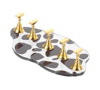 Gogogmee 2 Juegos Soporte para Práctica de Uñas Acrílicas Base Estable para Exhibición de Uñas Postizas de Soportes para Press para Manos y Dedos Fácil de y Transportar
