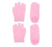 Gogogmee 2 pares Guantes y Calcetines Hidratantes de Gel para Manos y Pies Secos y Agrietados y Ligero Accesorios Spa para Cuidado y Nutrición de Piel Seca