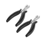 Gogogmee 2 piezas Alicates para Extensiones de Cabello de Cromo con Mango Antideslizante Herramienta Profesional para Quitar Micro y Nano Anillos Compatibles con Técnicas Tape-in y Cuentas