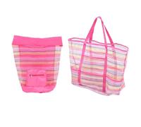 Gogogmee 2 Piezas Bolsa de Malla Transpirable para Playa Resistente y Colorida de Unidades para Almacenamiento de Juguetes y Conchas Mochila Infantil y Práctica para Viajes y Organización