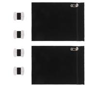 Gogogmee 2 Piezas Bolsillo Interior Oculto Cremallera para Coser en Chaquetas y Abrigos, 2 Bolsillos de Lona Negra para Organización Segura en Ropa, Adecuado para Viajes y Prendas de Vestir