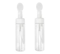 Gogogmee 2 piezas Botellas Espumadoras Vacías Portátiles con Cepillo para Jabón de Manos y Gel de Ducha Envases Reutilizables Seguros y Fáciles de Limpiar