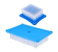 Gogogmee 2 Piezas Cepillo de Fieltro para Aguja Herramienta de Nylon para Manualidades DIY Cepillo Estable para Alfombrilla de Fieltro y Taller de Proyectos Detallados