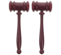 Gogogmee 2 Piezas de Martillo de Juez de Plástico, Mazo de Tribunal Ligero y Seguro para Juegos de rol y Desarrollo Temprano, Juguete Divertido para Actividades y Aprendizaje